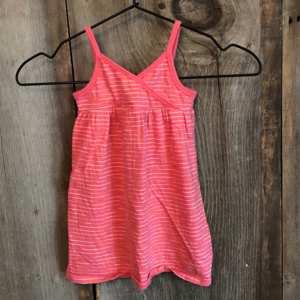 Old Navy Girls Pink Striped Cami Tank Dress 2T